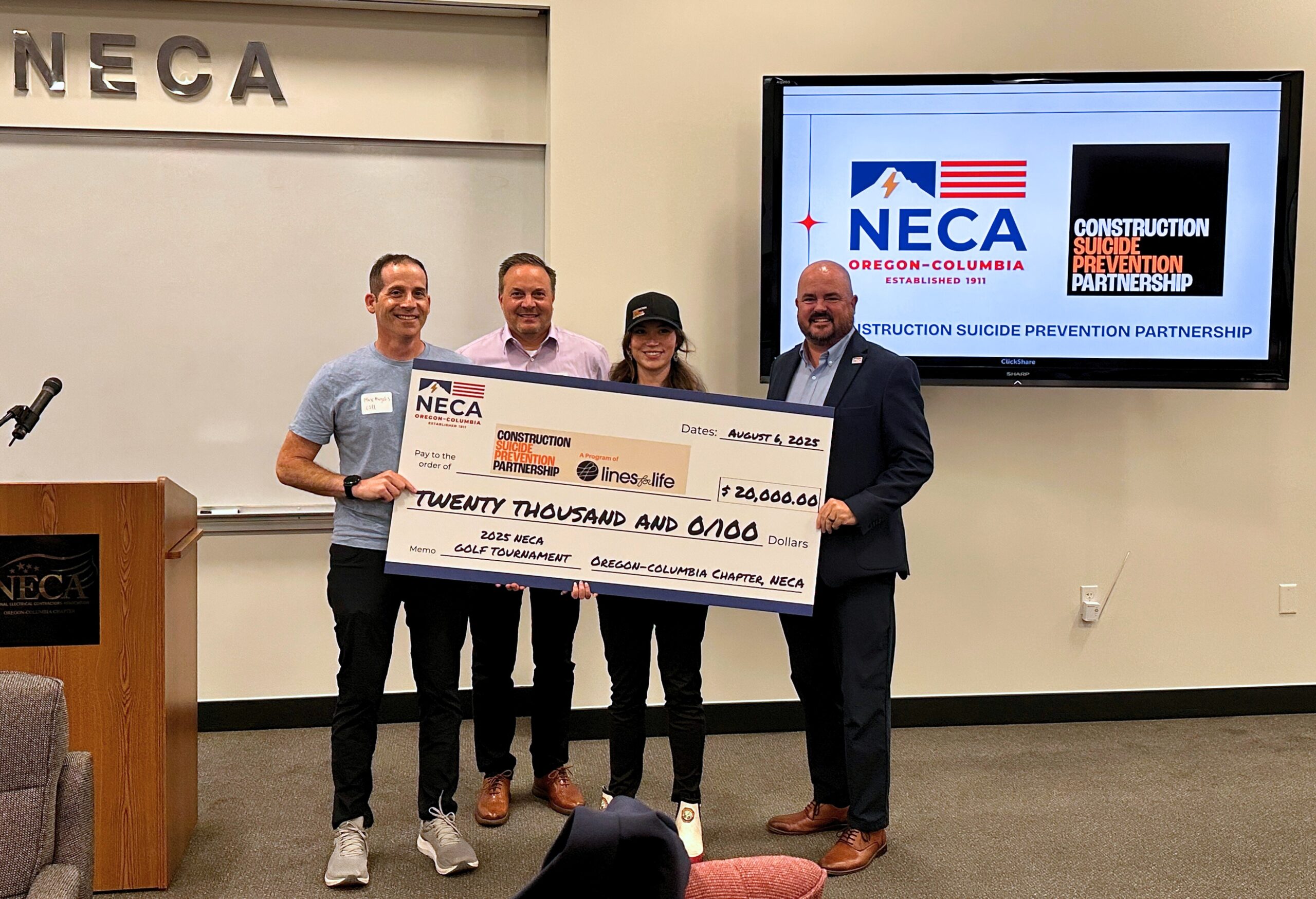 Oregon-Columbia NECA’s Giving Day a Success!